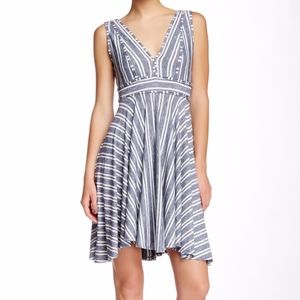Max Studio Jersey Stripe Dress